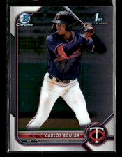2022 Bowman #BCP-1 Carlos Aguiar Chrome Prospects