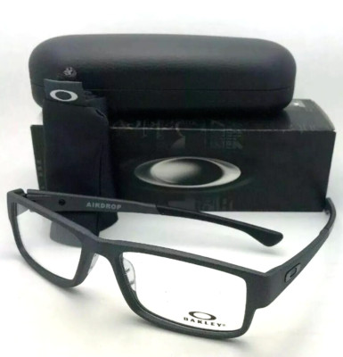 Oakley AIRDROP XL Reading Glasses OX8046-1357 57-18 Satin Steel Frame Eyeglasses