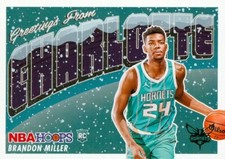 Brandon Miller 2023-2024 NBA Hoops Winter Greetings From Charlotte RC Rookie NBA