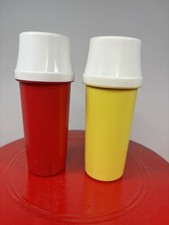 Tupperware Ketchup and Mustard Pump Dispensers 1329-9