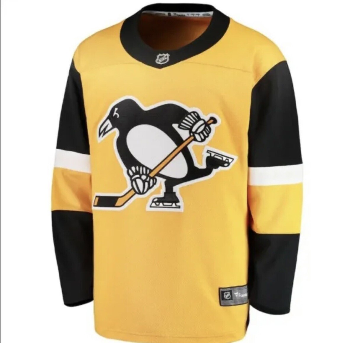 Fanatics x NHL Pittsburgh Penguins Gold Breakaway Hockey Jersey