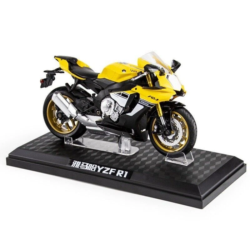 1:12 Simulation Alloy Car Model Yamaha Yzf-r1 Motorcycle Toys Ornaments - Image 2 of 4