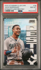2022 Topps Stadium Club Chrome Dynasty and Destiny 3B Julio Rodriguez PSA 8 RC