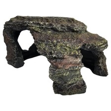 Aquarium Reptile Rock Cave Hide Natural Slate Looking Tank Deco FISH