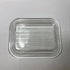Pyrex 501-C Vintage Ribbed Clear Glass Refrigerator Dish Lid Only