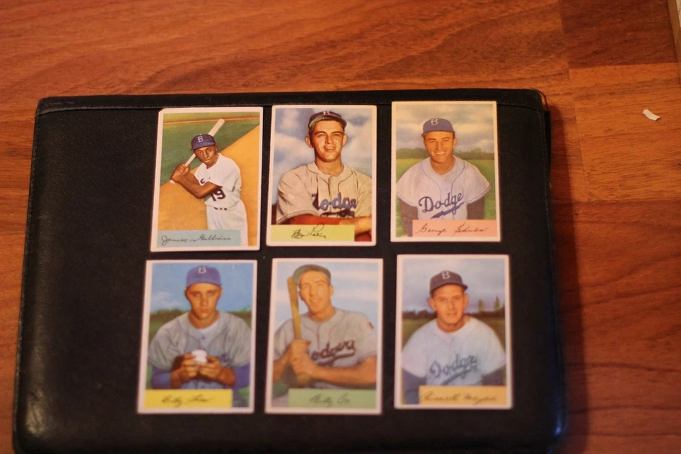 14 diff 1954 Bowman Baseball, Brooklyn Dodgers Team Set, Orihinal, Campy & Stars - Image 3 of 4