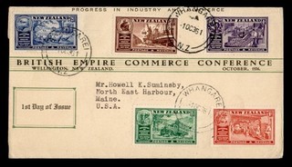 DR WHO 1936 NEW ZEALAND FDC CHAMBER OF COMMERCE R82072