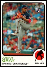 2022 Josiah Gray Rookie Topps Heritage Baseball #125 Washington Nationals