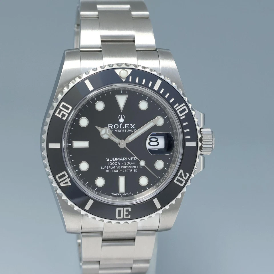 Reloj Rolex Submariner Date 116610LN 2016 como nuevo acero negro bisel de cerámica 40 mm Foto 3 de 4