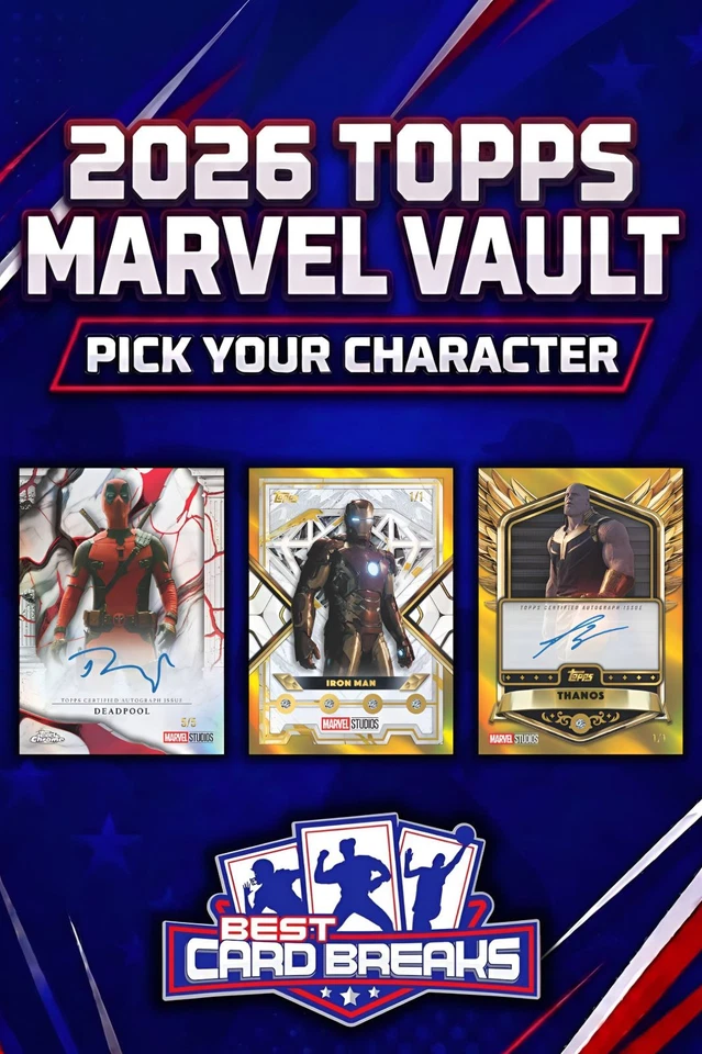 2026 Topps Marvel Vault 5 Box Case Pick Your Character!