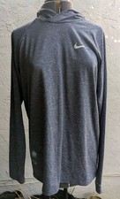 Nike Swim Pullover Hoodie Mens Medium Blue Dri-FIT UPF 40 Long Sleeve Light