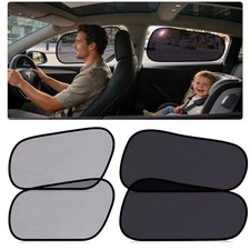 4Pack Tesla Model Y 2020-2026 Window Shades for Side Window  Clear for 4pack
