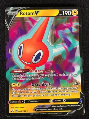 Pokemon Rotom V 045/159 Ultra Rare Holo (NM)