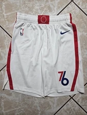 New Nike Philadelphia 76ers Authentic NBA Dri Fit ADV Game Shorts Size 34 Medium
