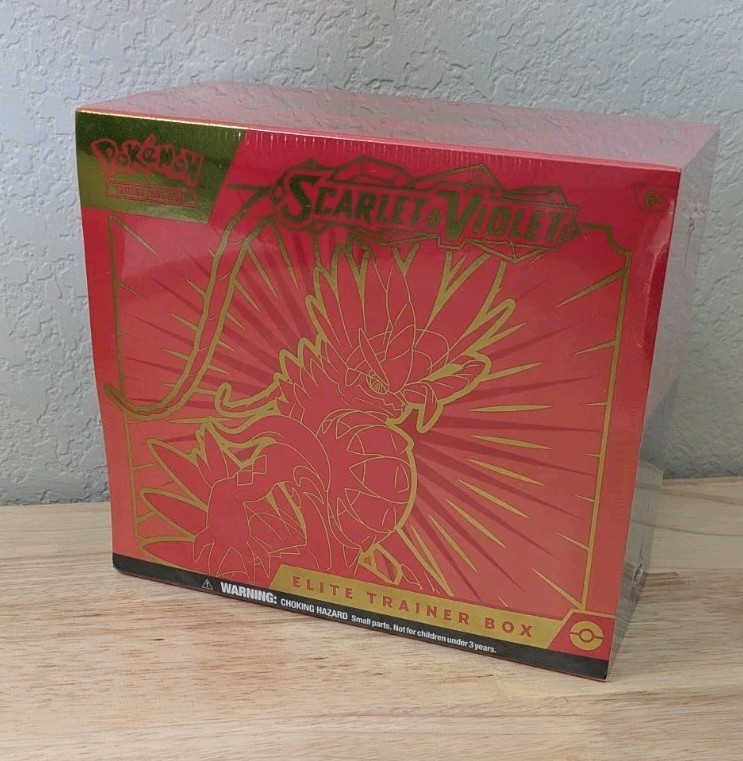 Elite Trainer Box Pokemon Scarlet Violet TCG Miraidon Koraidon Exclusive Pack