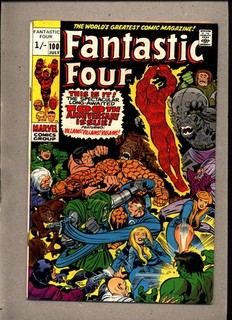 FANTASTIC FOUR #100_JULY 1970_VF _ANNIVERSARY ISSUE_SILVER AGE JACK KIRBY_UK!