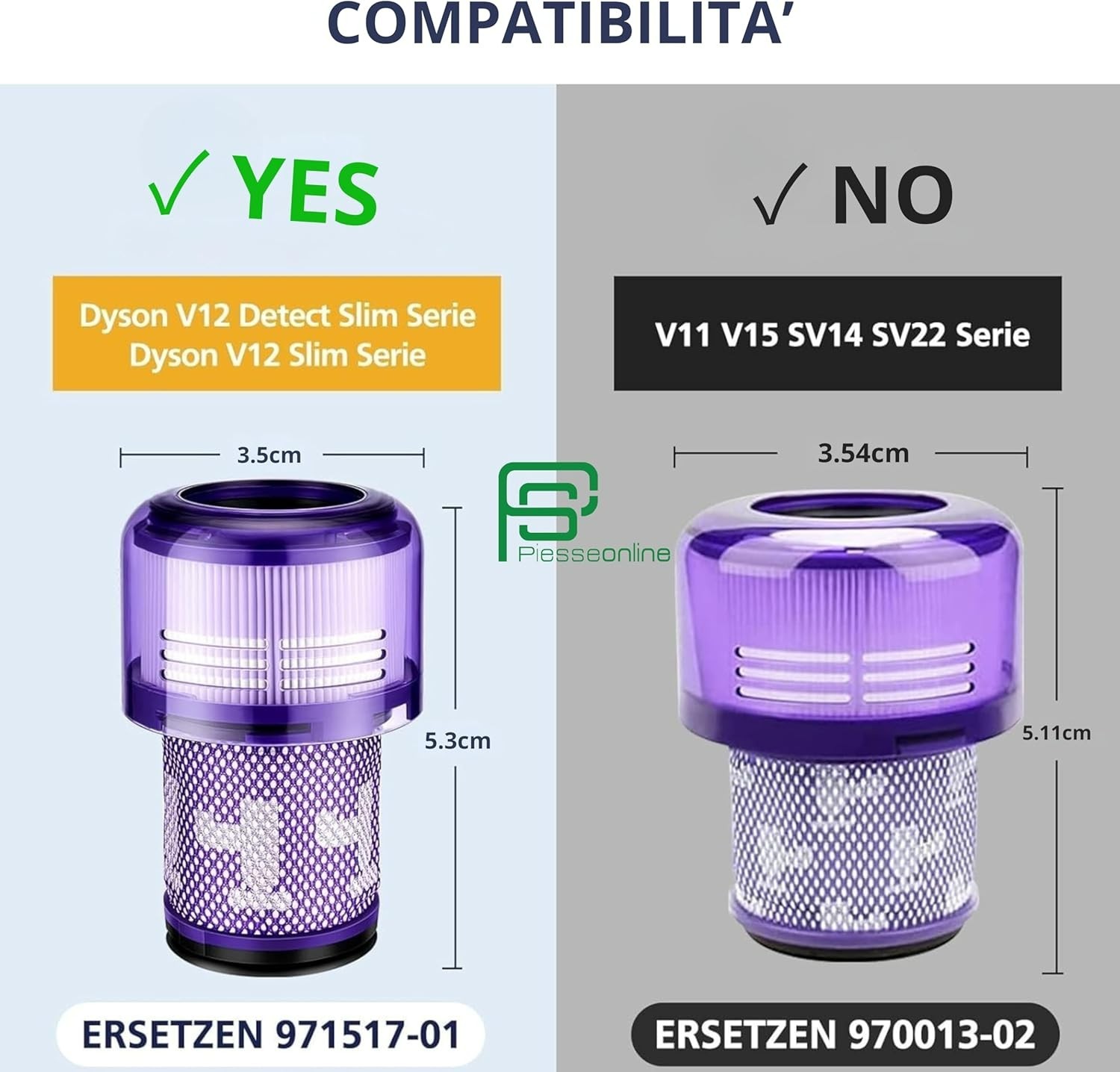 3 filtri HEPA compatibili per aspirapolvere Dyson V12 foto 2