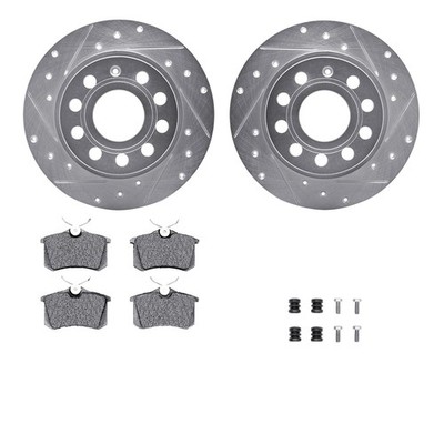 Dynamite Friction Disc Brake Kit for Beetle, Jetta, Golf+More 7612-74044