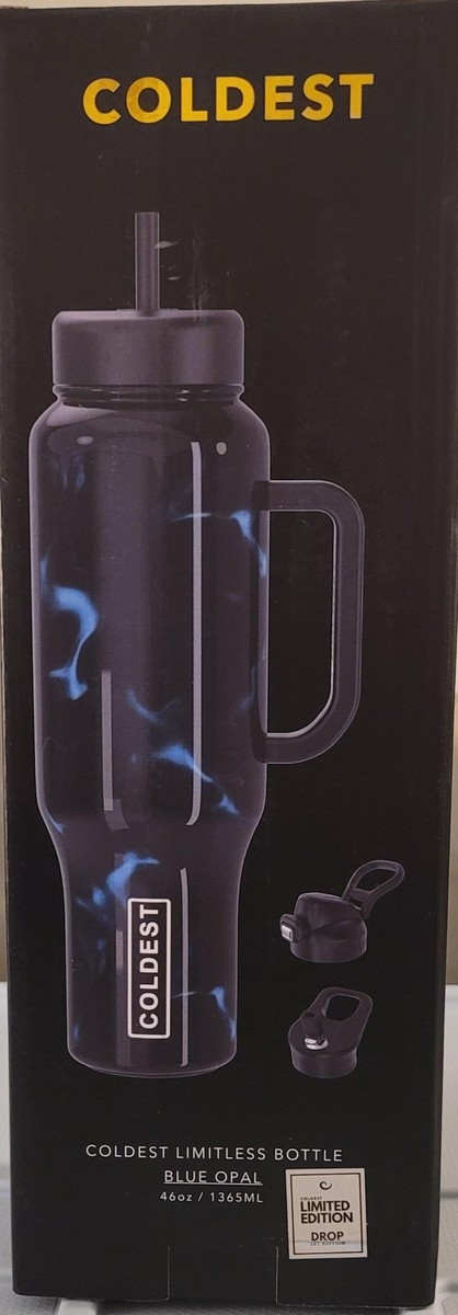 COLDEST Blue Opal 46oz Limitless Ultra v8 Tumbler Water Bottle