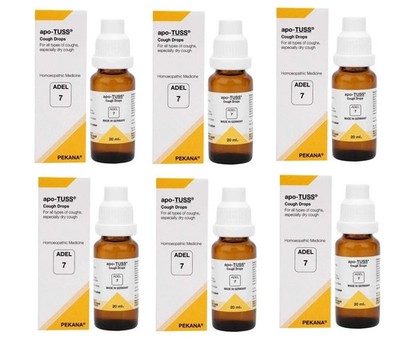 ADEL 7 Homeopathic Drops Liquid 20ml x 6 Pack Natural Wellness Formula