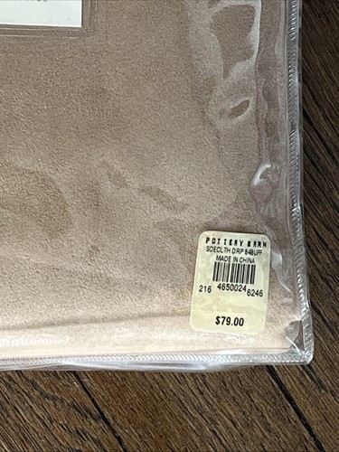 2 TWO pottery barn Everydaysuede Drape Beltloop Top 52x84 - Picture 6 of 6