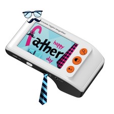 3.5" Portable Digital Video Magnifier, 2X-25X Zoom Reading Aid White