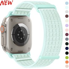 Sweatproof Nylon Watch Band For Apple Watch Ultra 3 49mm Series 11 10 9 8 7 6 SE