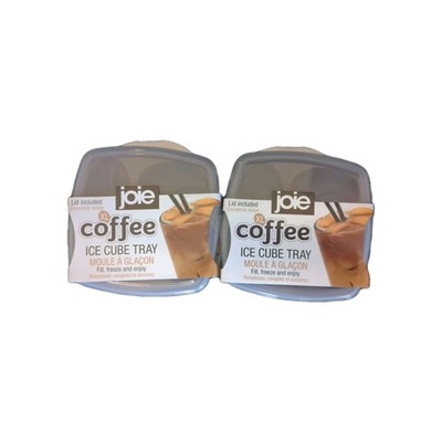 2 Joie MSC XL Coffee Ice Cube Tray Lid Included BPA Free Dishwasher Safe