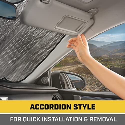  Auto Shade for Car/Truck Windshield Sunshade Yellow Tire Yellow Standard - Picture 6 of 7