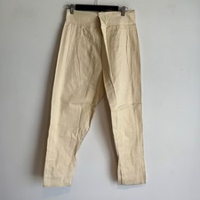 WWII Era Deadstock French Army Linen White work Pants Workwear