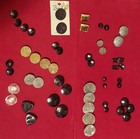 Antique Vintage Glass Sewing Button Lot - 100+ Assorted Sizes, Designs — photo 10