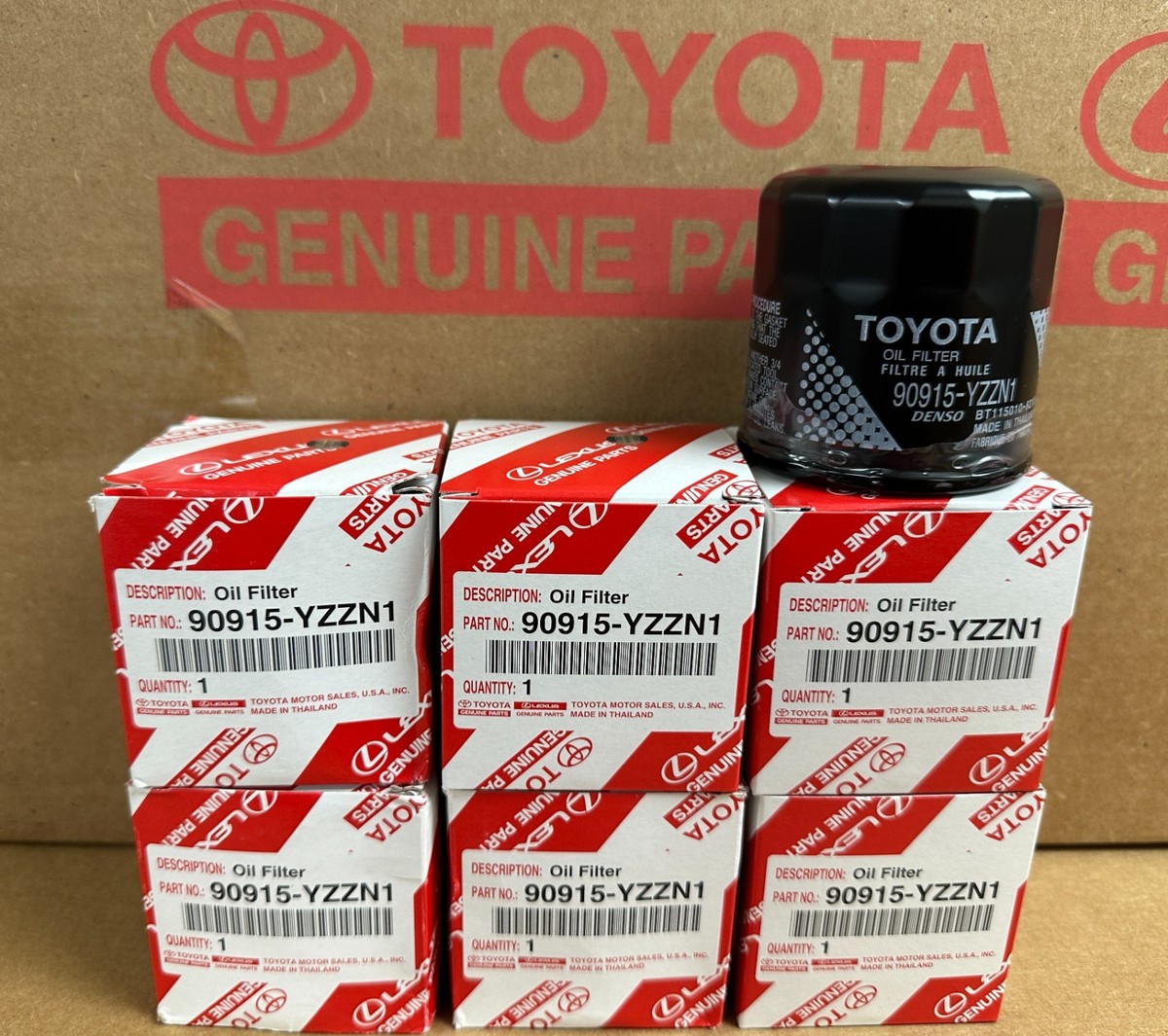 2019 Toyota Rav4 4Cyl, Toyota Oil Filters 90915-YZZN1 x 6 Qty | eBay
