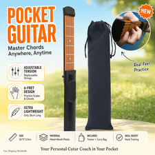 6Fret Guitar Chord Trainer Mini 6 Fret Practice Instrument Replaceable Strings