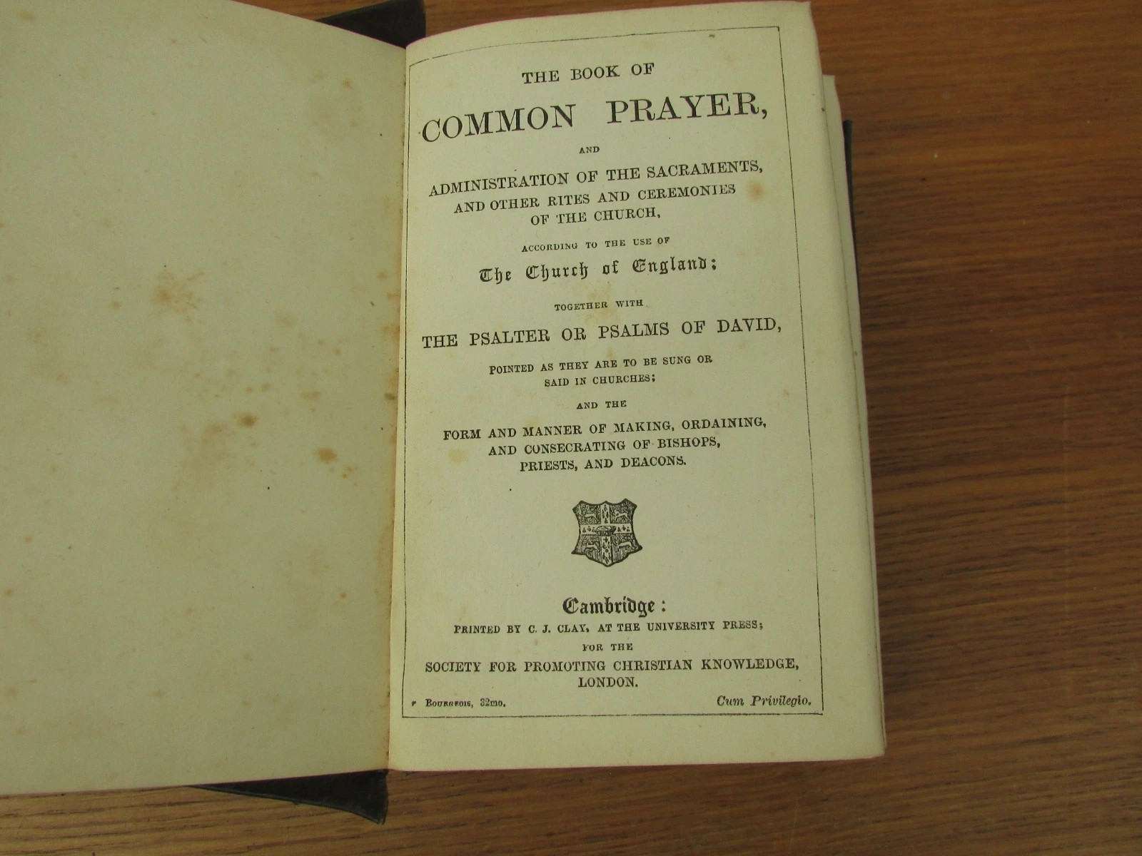 Vintage The Book of Common Prayer - J Clay - Cambridge University Press