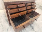 RARE 14 Drawer Civil War Surgeon Apothecary Cabinet Dental Doctor Drawers w Key! — photo 4