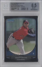 2013 Bowman Chrome Prospects Black Refractor 15/15 Andry Ubiera BGS 8.5 1f1
