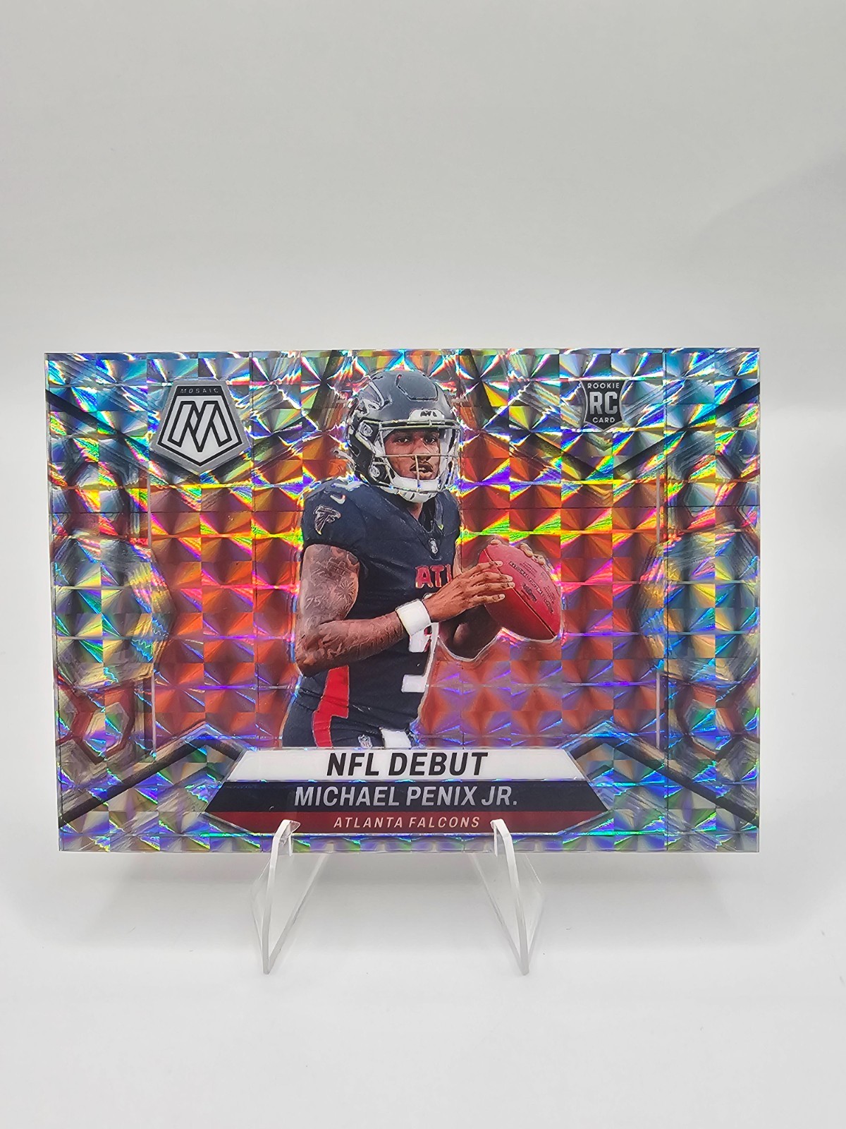 2024 Mosaic Michael Penix Jr RC NFL Debut Silver Prizm Atlanta Falcons Rookie QB