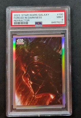 2023 Topps Star Wars Galaxy Forced in Darkness Refractor #100 Darth Vader