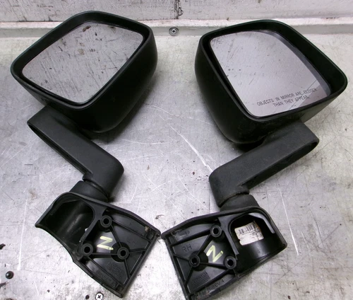 76-06 Jeep Wrangler CJ YJ TJ Driver Passenger Exterior Door Mirror Set FREESHIP2