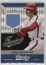 2014 Panini Classics Timeless Treasures Jerseys 25/99 Mike Schmidt #16 HOF 16rf