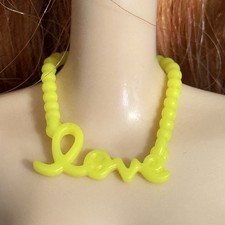 BA-010/CL Barbie Love Necklace Yellow Green
