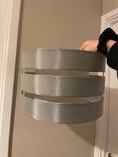 Homebase 2-Tier Easy-Fit Ceiling Lamp Shade – Grey