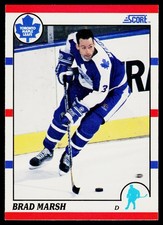 Brad Marsh, 1990-91 Score American, #219, Toronto Maple Leafs,