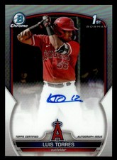 Luis Torres 2023 Bowman Chrome #CPA-LT Prospect Autographs Refractor #155/499