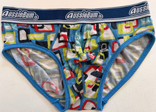 aussieBum Underwear | Taglia S | Blu con fantasia