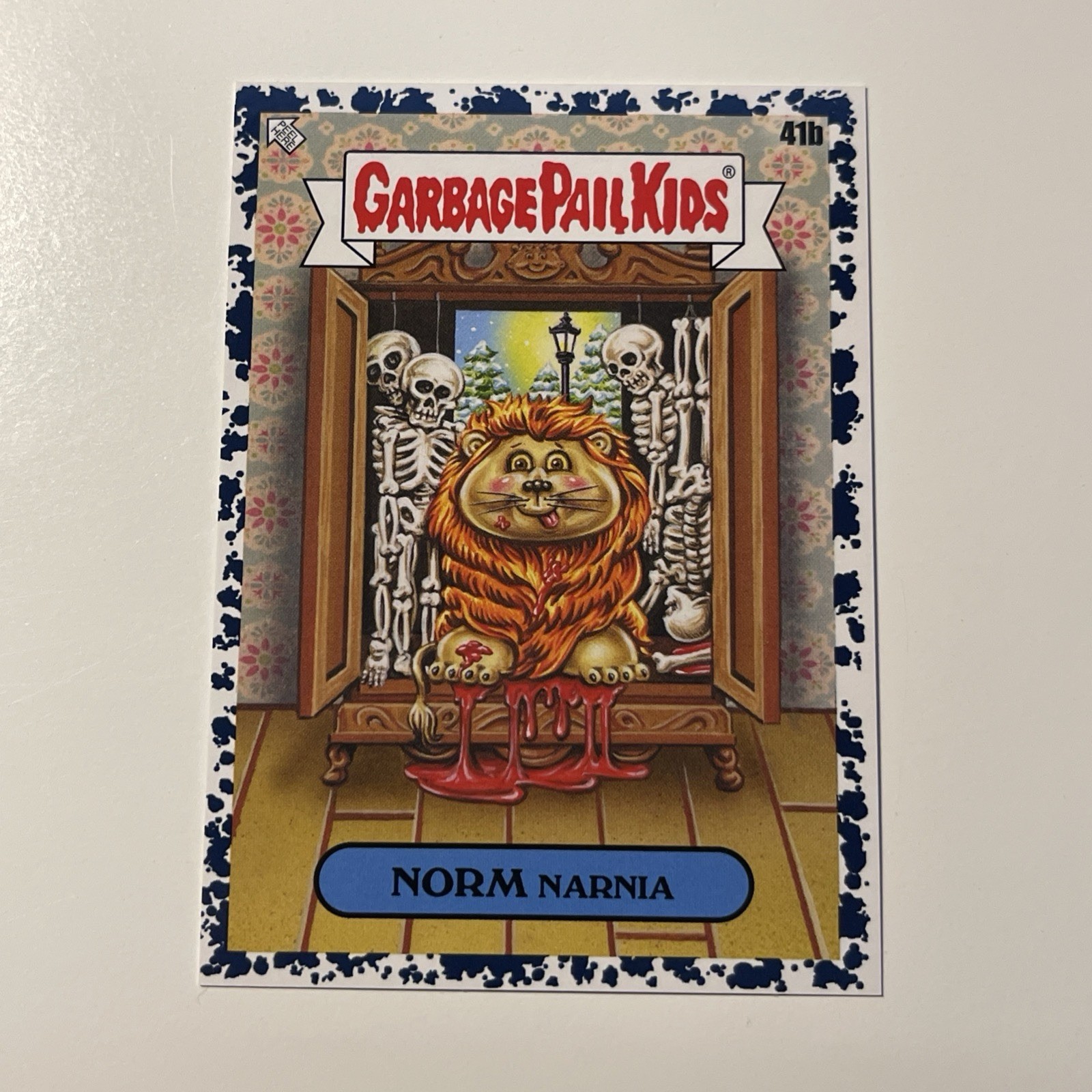 2022 Topps Garbage Pail Kids Book Worms Inkwell Black #41b Norm Narnia front