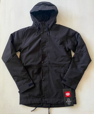 686 Insulated Ski Snowboard League Jacket Men Size Small New Black