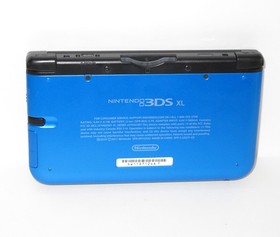 Nintendo 3DS XL Handheld (SPR-001) Blue/Black Console MINT SCREENS w/ Mario RARE