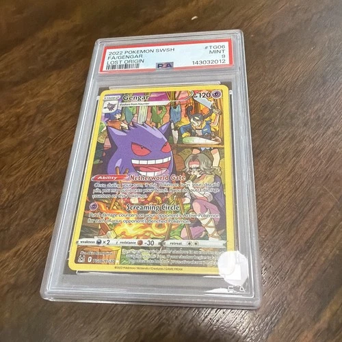 PSA 9 2022 Pokemon Sword & Shield Lost Origin FA Gengar TG06/TG30