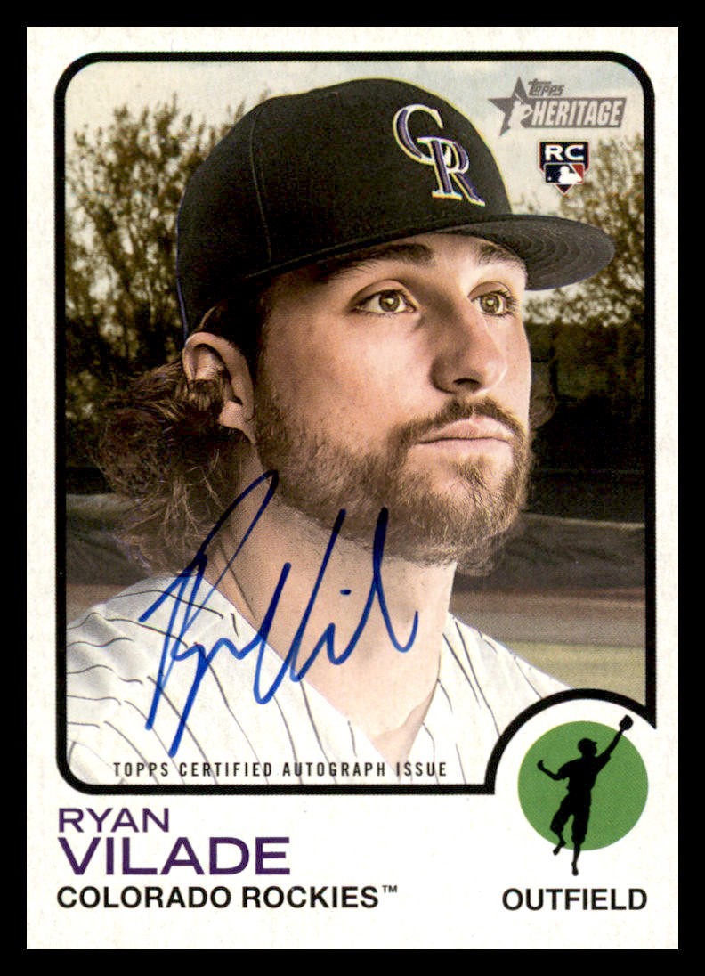 2022 Topps Heritage #ROA-RV Ryan Vilade Real One Autographs